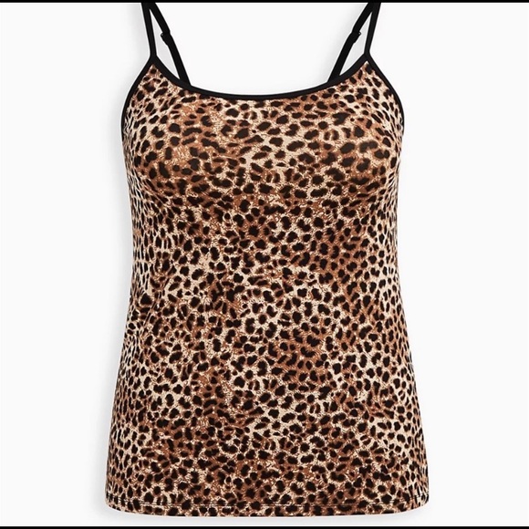 Torrid Cami Size 5X Leopard Print Foxy Scoop Neck Plus Tank Top Tee - Picture 4 of 4